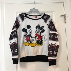 Mickey and Minnie Holiday Fleece Sweater